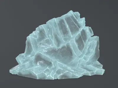 Ice Mountain Low-poly 3D model buy
