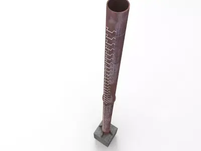 Boiler Pipe Low-poly 3D model