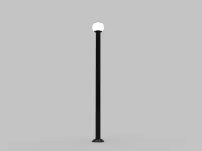 Urban Street Lights - 13 Objects Low-poly 3D model