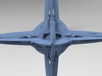 Floating Angel monolith Sci-fi Mass relay 2 3D model