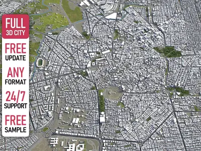 Homs - 3D City Model Low-poly 3D model