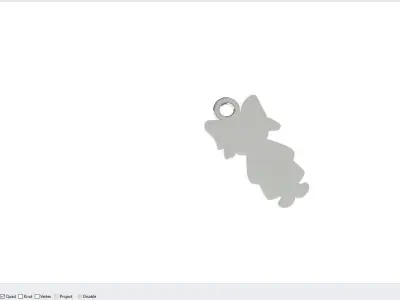 Little Girl Pendant 3D print model