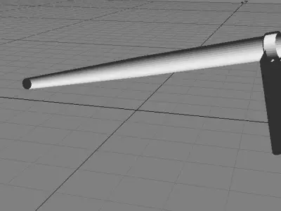 Farm Tool - Hoe 3D model