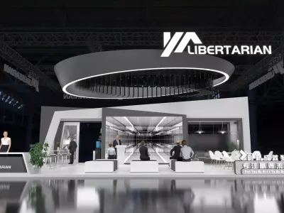 Exhibition Stand Stall Booth Low-poly 3D model