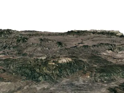 Pikes Peak 3D model