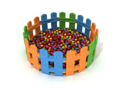 Kids Game Play Equipment 026 Ball Pool 3D model