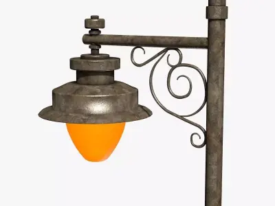 Street Lantern Low-poly 3D model order