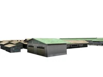 Industry factory building indofood indonesian Low-poly 3D model