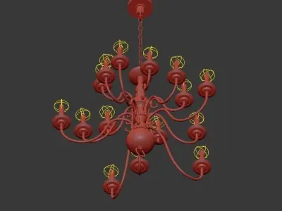 Sea Gull Lighting 15 Light Chandelier 3D model