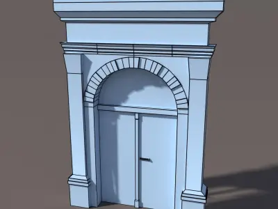 Door Portal Low Poly 79 3D model