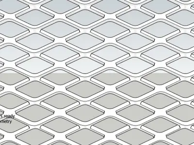 Deployed metal 3D model