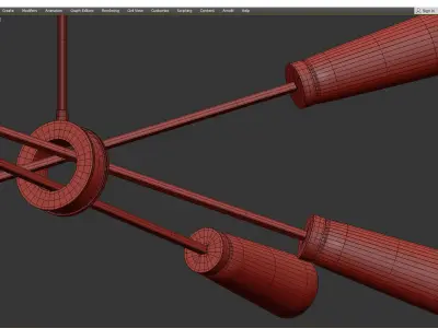 XENIA 6698 LINEAR CHANDELIER Low-poly 3D model