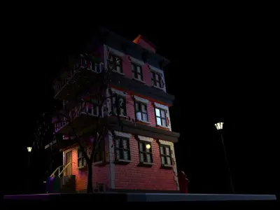 New York Apartment Low-poly 3D model