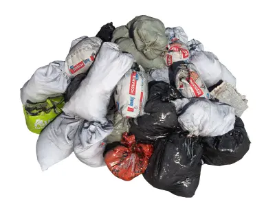 Ultra realistic pile of Garbage 3D model