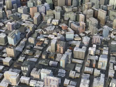 City 71 Low-poly 3D model