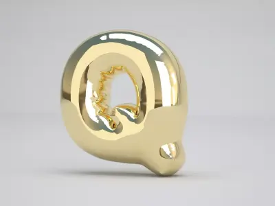 Q Balloon Gold 3D model