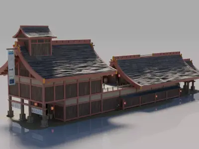 Traditional Japanese House 5 3D model