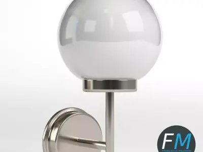 Outdoor applique lamp 3D model