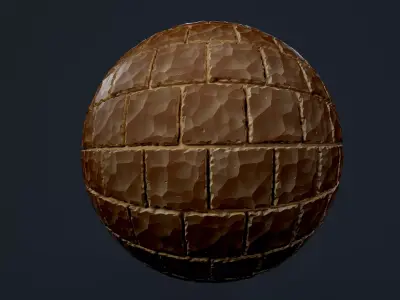 Stylized Brick Wall Seamless PBR Texture Texture