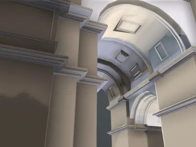 India Gate - VR Ready 3d Model 3D model