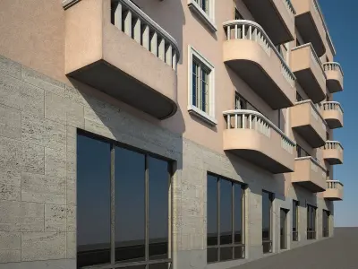 Apartment Building 18 3D model