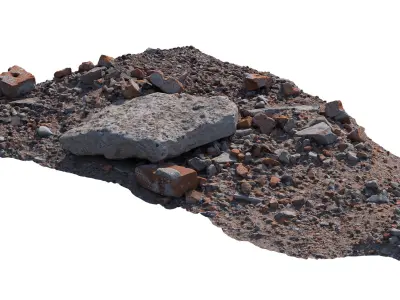 Construction debris 3D model