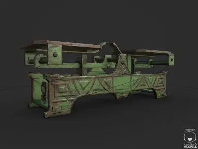 Old Balance Scale - Animated PBR Low-poly 3D model