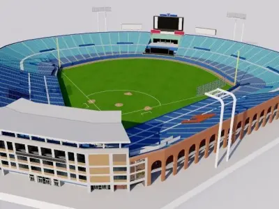 Meiji Jingu Stadium - Tokyo Japan 3D model