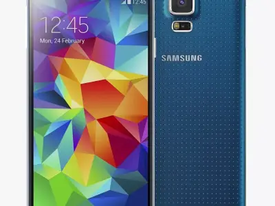 Samsung Galaxy S5 Blue 3D model