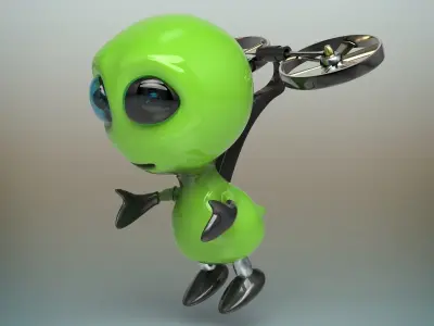 Alien robot 3D model