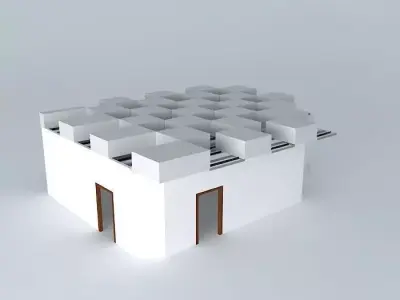 Museum interior 3D model