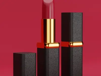 Gliter Lipstick 3D Model 3D model