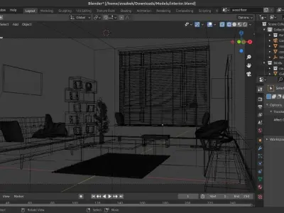 Interior design 3D model 16
