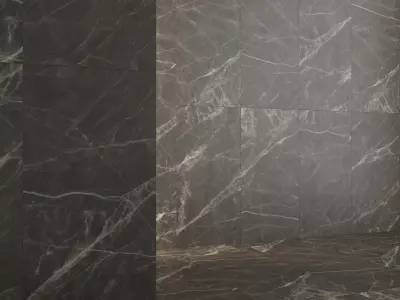 Marble Dark Emperador Porcelain Tiles 36 Texture