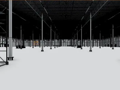 Warehouse Interior 10 Low-poly 3D model