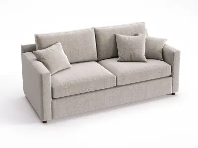 Barrett Track Arm 2 Seater 3D model