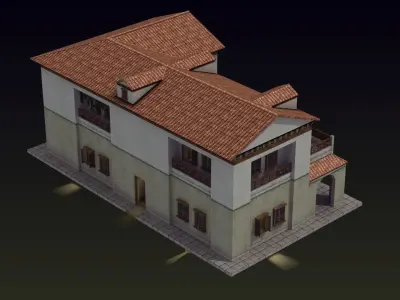 Roman House 3D model