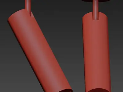 Delta Spot Lighting Bronze 3D model