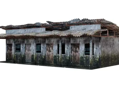 Thai Dorm Abandoned 3D model