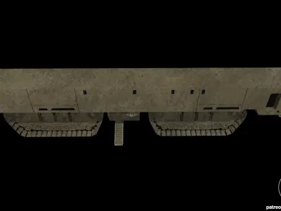 Star Wars Sandcrawler Exterior Diorama for action figures 3D print model