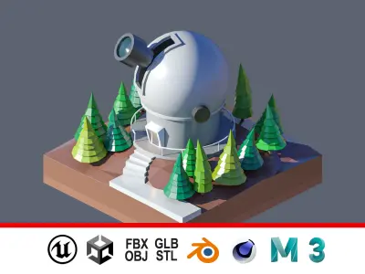 land 72A Low-poly 3D model