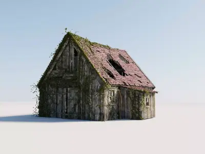 Old wooden Barn 3D model