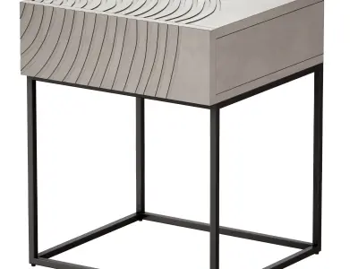 Circulus Nightstand Crate and Barrel 3D model