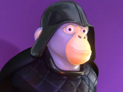 Darth Vader Ape  Bust 3D model