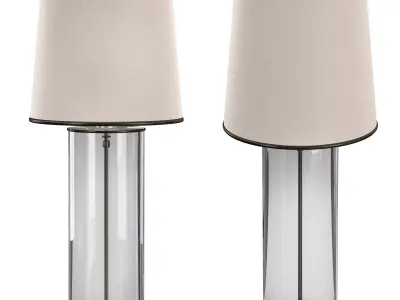 Tall Buffet Table Lamp 3D model