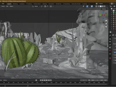 Desert Scene 3D model