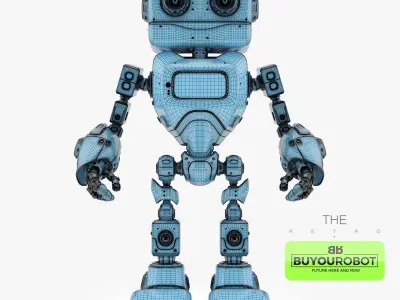 Retro Robot 3D model