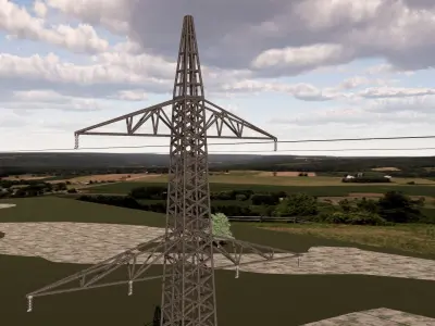 ELECTRCIC TOWER 2-LOW POLY Low-poly 3D model