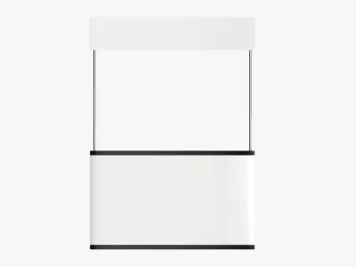 Promo stand large mockup 3D model