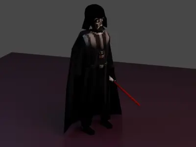 Darth Vader Low-poly 3D model